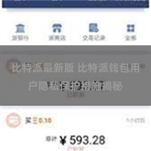 比特派最新版 比特派钱包用户隐私保护措施揭秘