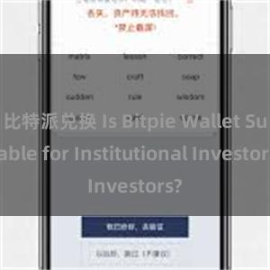 比特派兑换 Is Bitpie Wallet Suitable for Institutional Investors?