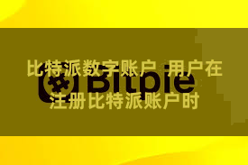 比特派数字账户  用户在注册比特派账户时